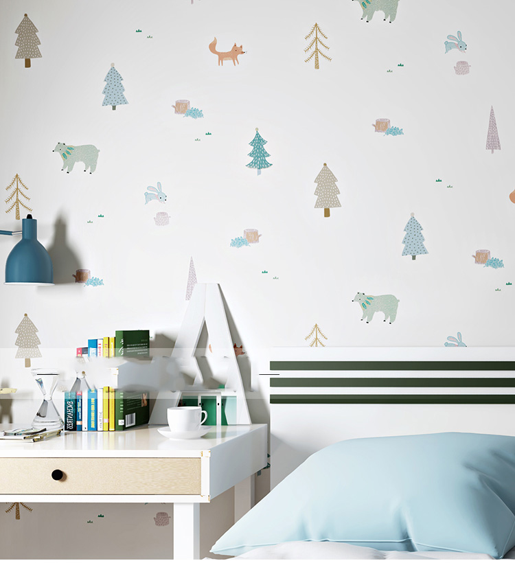 Để tạo ra không gian ngủ đẹp và gần gũi với con, giấy dán tường trang trí phòng ngủ trẻ nhỏ là lựa chọn tuyệt vời. Với sự kết hợp tinh tế giữa màu sắc và hình ảnh ngộ nghĩnh, các bức tranh giấy dán tường sẽ giúp trẻ thích thú trong việc khám phá thế giới xung quanh.